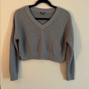 Wild Fable Charcoal V-Neck Sweater